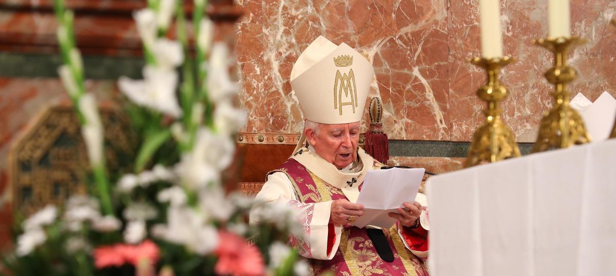 Cañizares oficia la misa por las víctimas de la Covid-19 en la iglesia de San Martín.