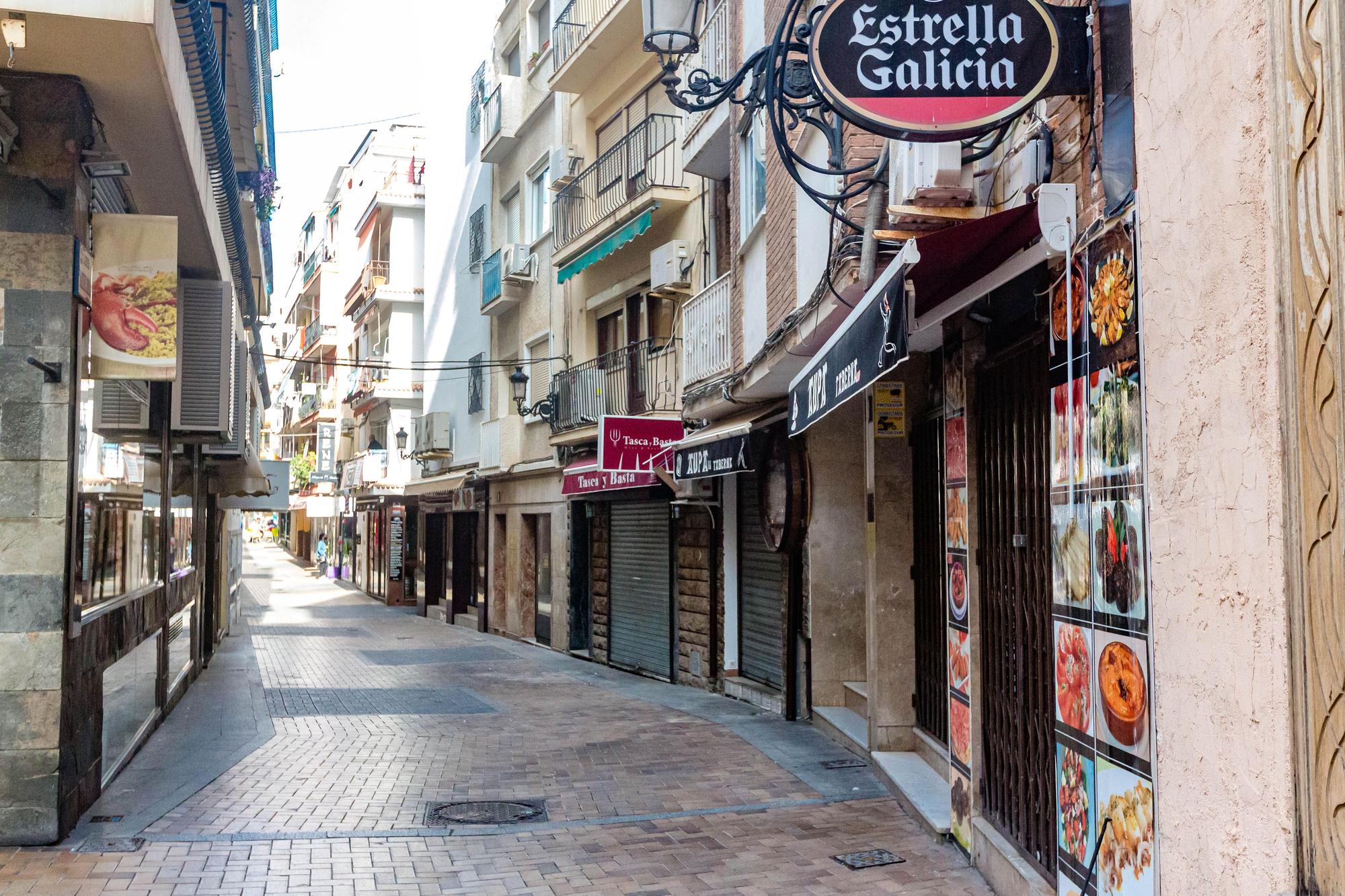 Hosteleros y comerciantes protestan en Benidorm contra las medidas del Gobierno