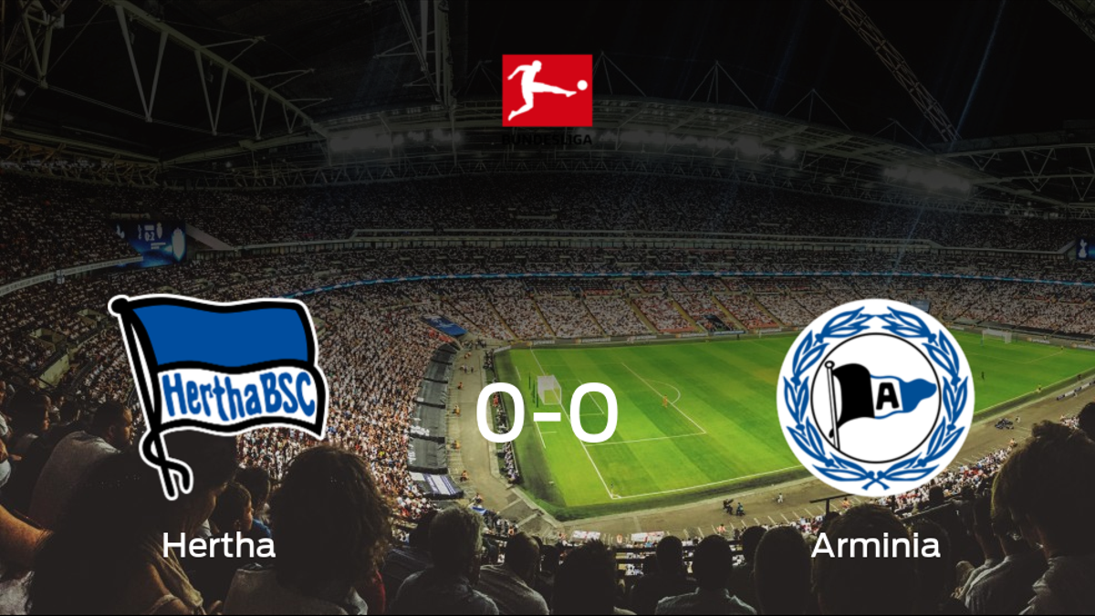 El Hertha Berlín y el Arminia Bielefeld empatan sin goles en el Estadio Olímpico de Berlín (0-0)