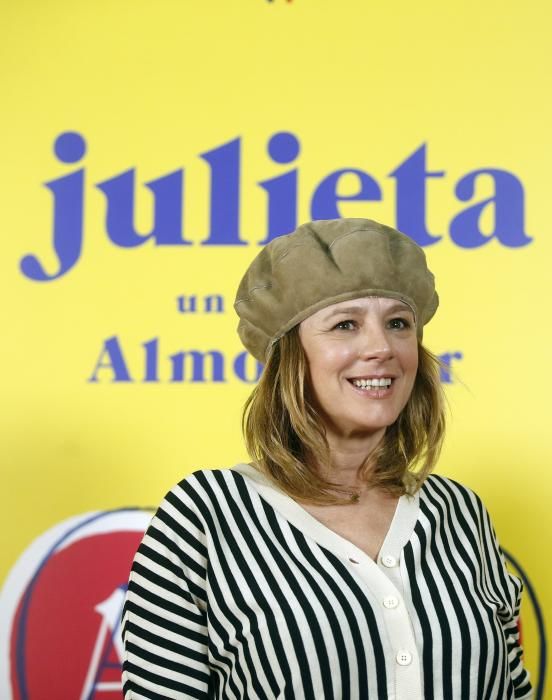 Las actrices, Emma Suárez y Adriana Ugarte, y el actor, Daniel Grao, protagonizan el nuevo filme de Pedro Almodóvar 'Julieta'.