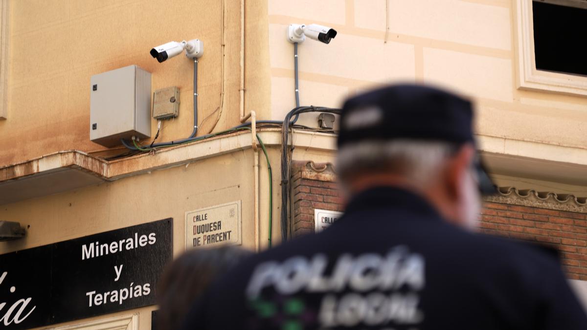 Dos cámaras de videovigilancia en el Soho.