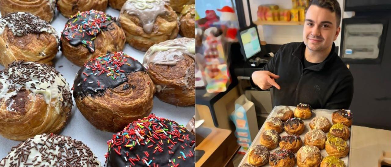 Varietat de New York Rolls a La Croissanteria de Cal Girona de Manresa