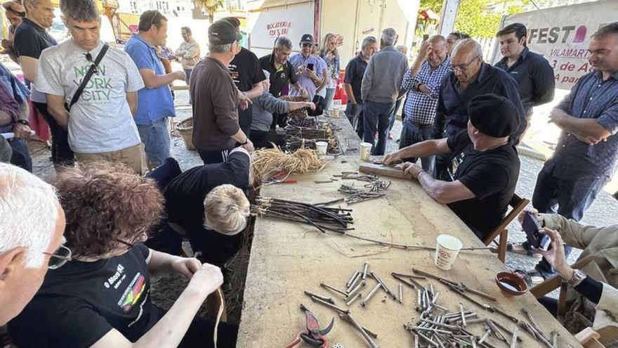 Los expertos muestran cómo se hacen los injertos de vides.   | // FDV