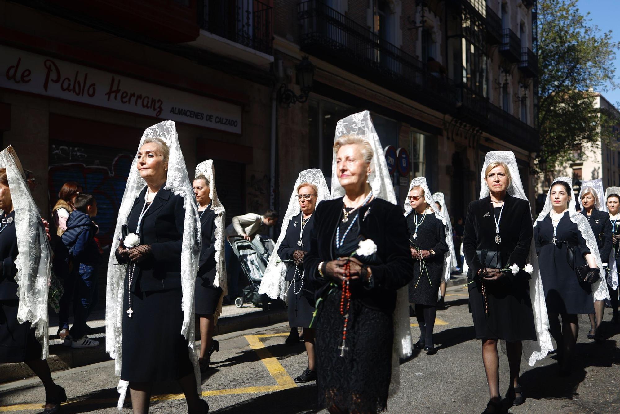 En imágenes | Procesión del Domingo de Resurrección en Zaragoza