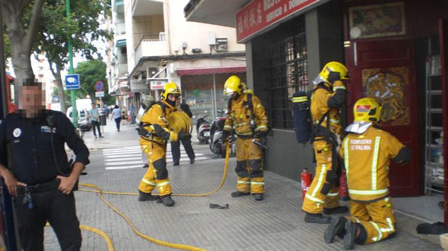 Incendio en un restaurante chino de General Riera