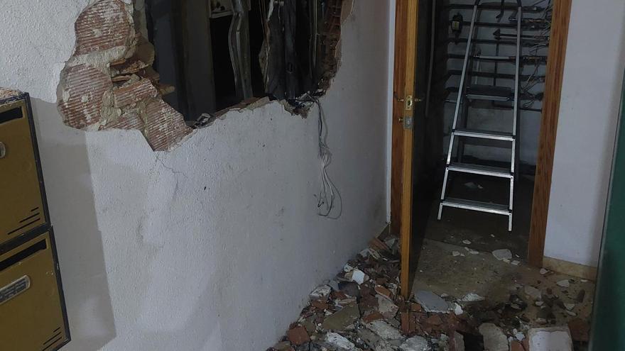 Imagen de parte de los destrozos.