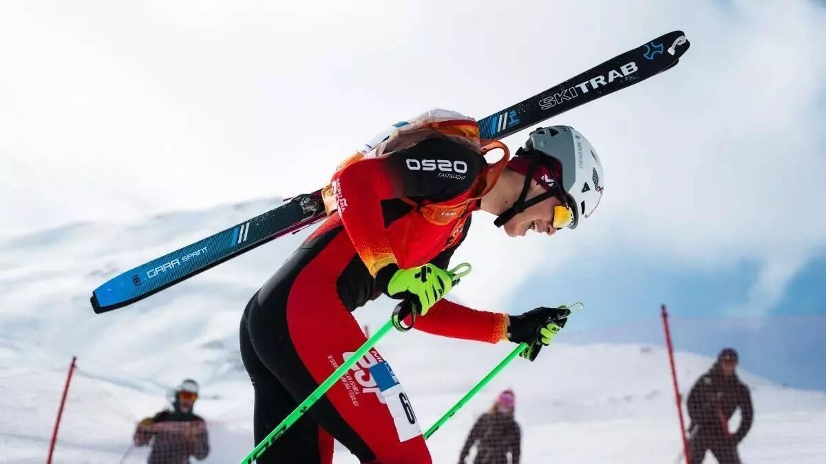 Oriol Cardona, en plena competición.