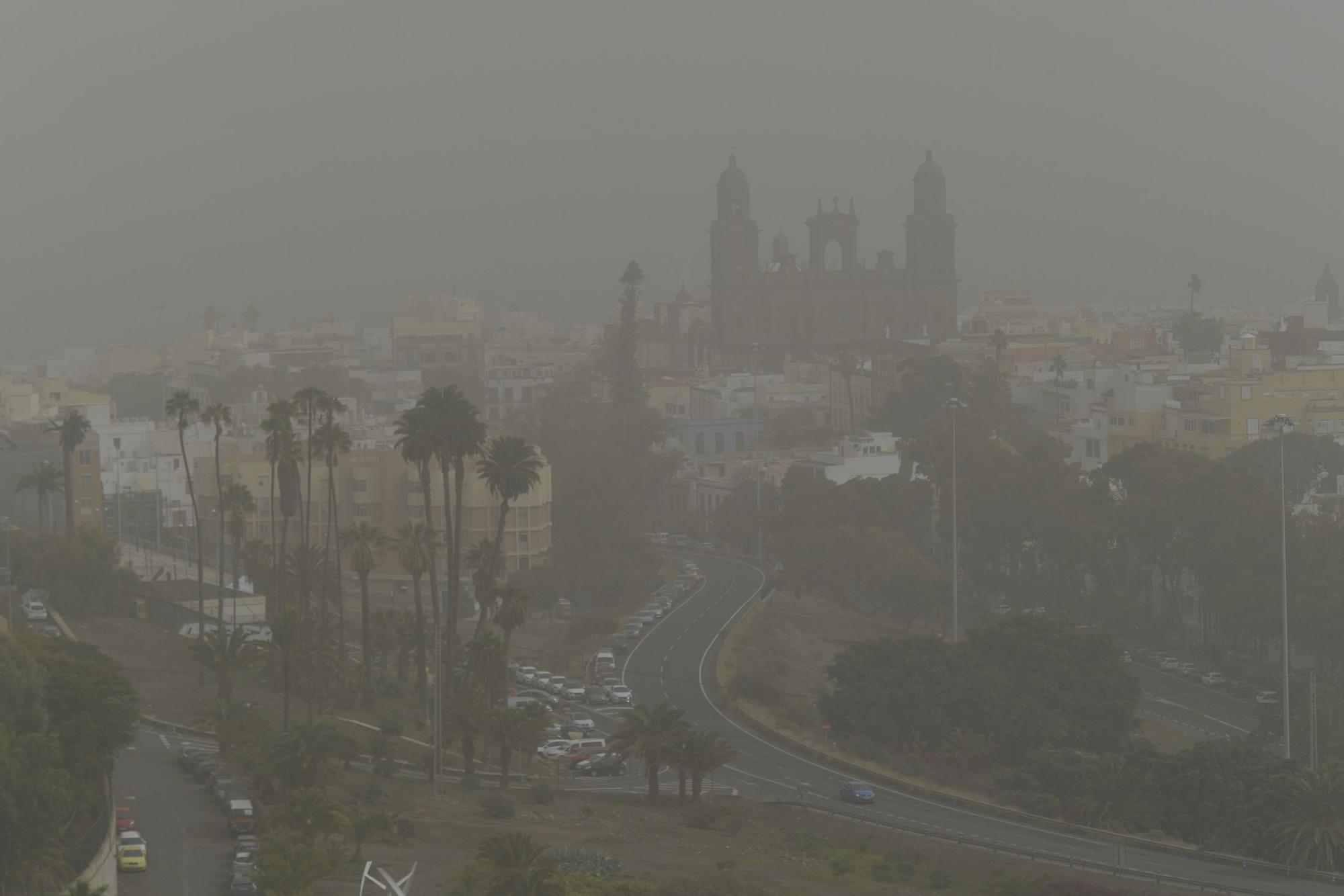 Calima sobre Gran Canaria