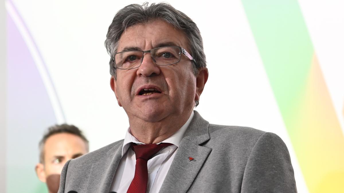 El candidato izquierdista Jean-Luc Melenchon.