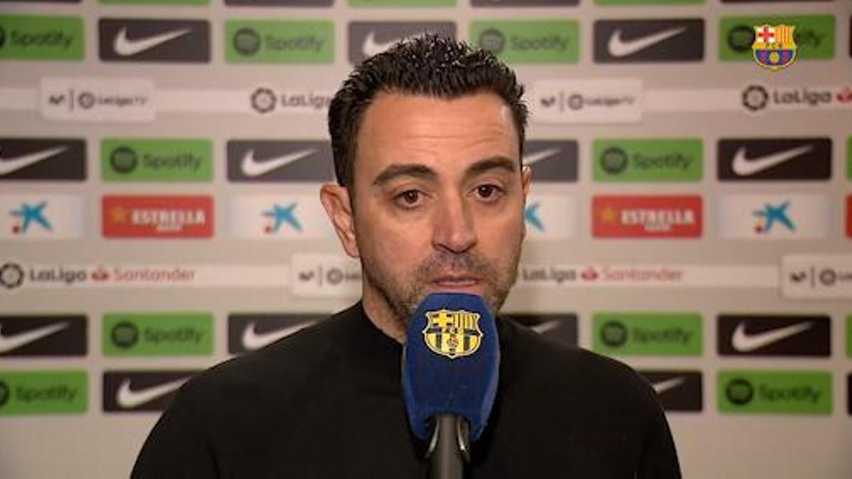 Xavi Hernández, tras el partido ante el Getafe: "No hemos estado bien"