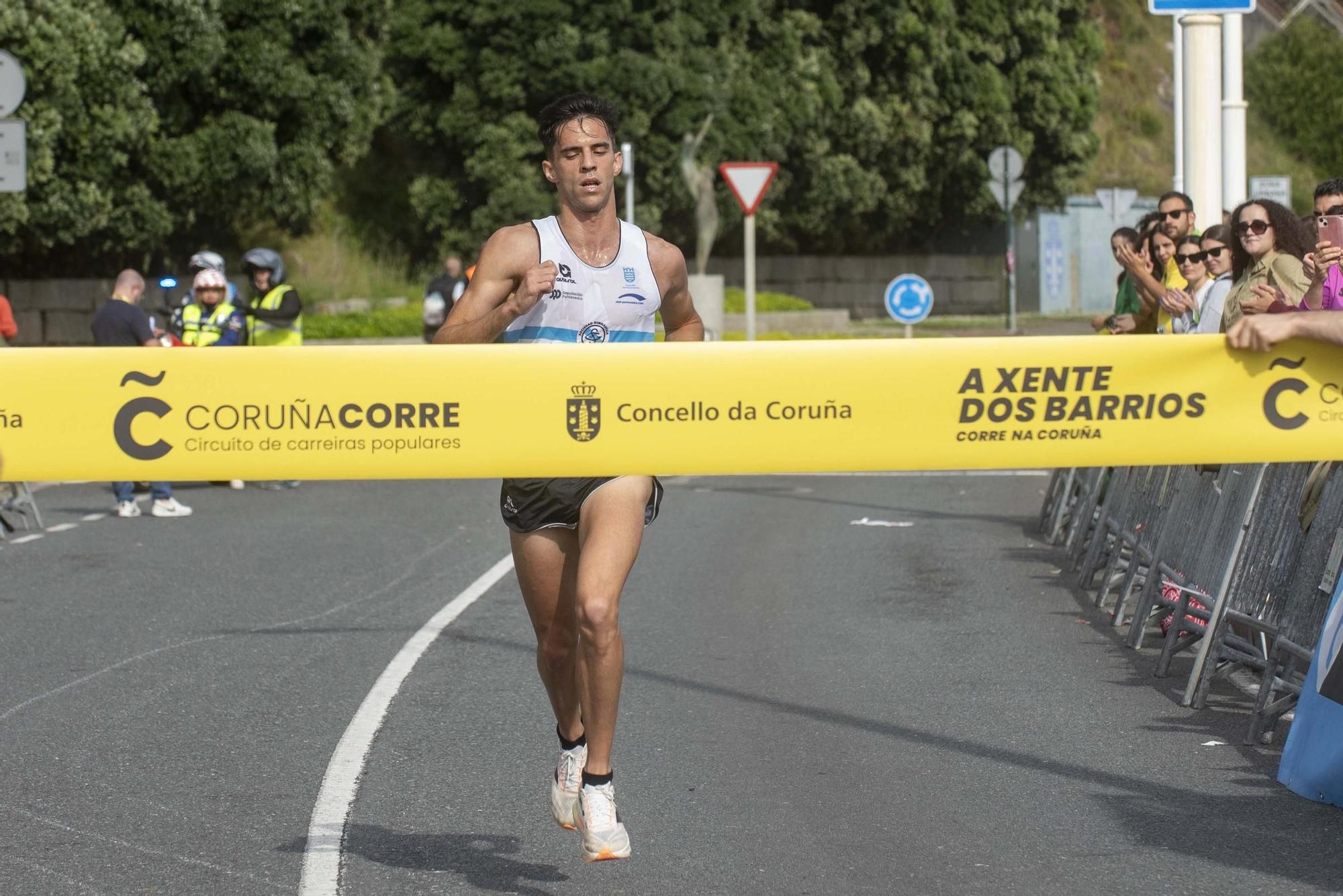 Pablo Bocelo y Vanessa Hervada ganan la carrera popular de Os Rosales