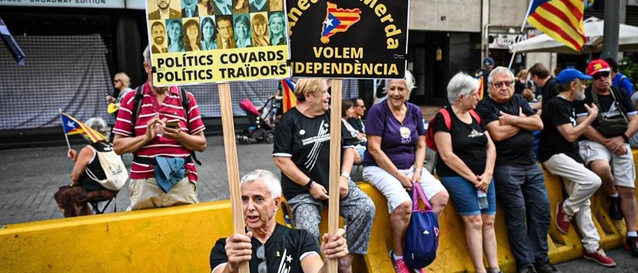 Manifestacion de la Diada en Barcelona.