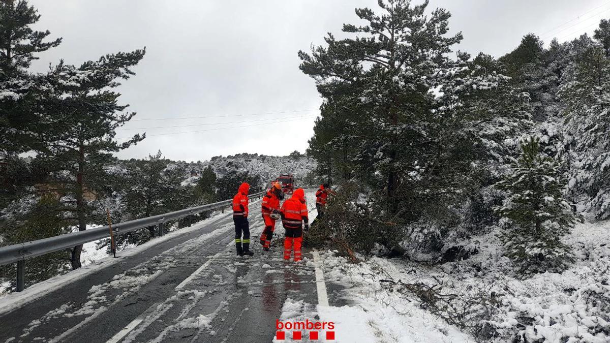 Cataluña, cubierta de blanco por la nieve