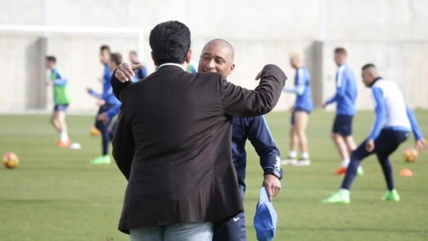 Al-Thani, en un entrenamiento reciente