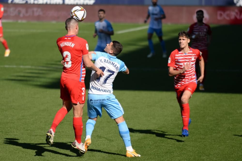 Partido de la Copa del Rey entre el Málaga CF y el Granada.