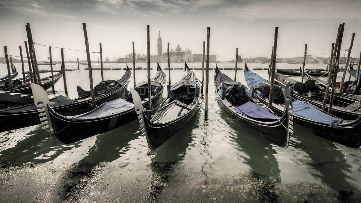 Gondolas en Venecia