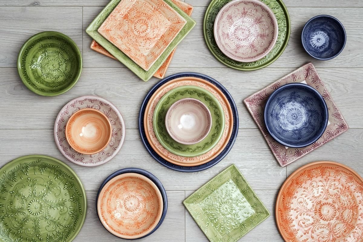 Productos de cerámica elaborados por la firma Hermanos Pedraza de La Rambla.