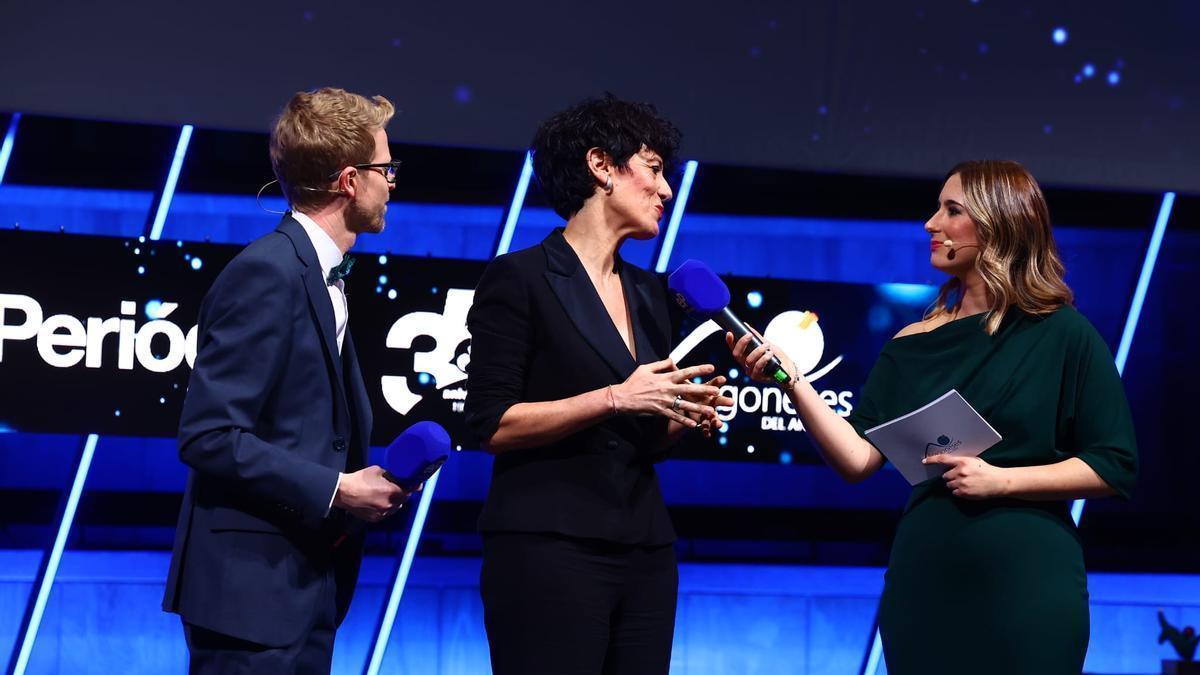 La ministra de Inclusión, Seguridad Social y Migraciones, Elma Saiz, en la gala de entrega de los Premios Aragoneses del Año de EL PERIÓDICO DE ARAGÓN.