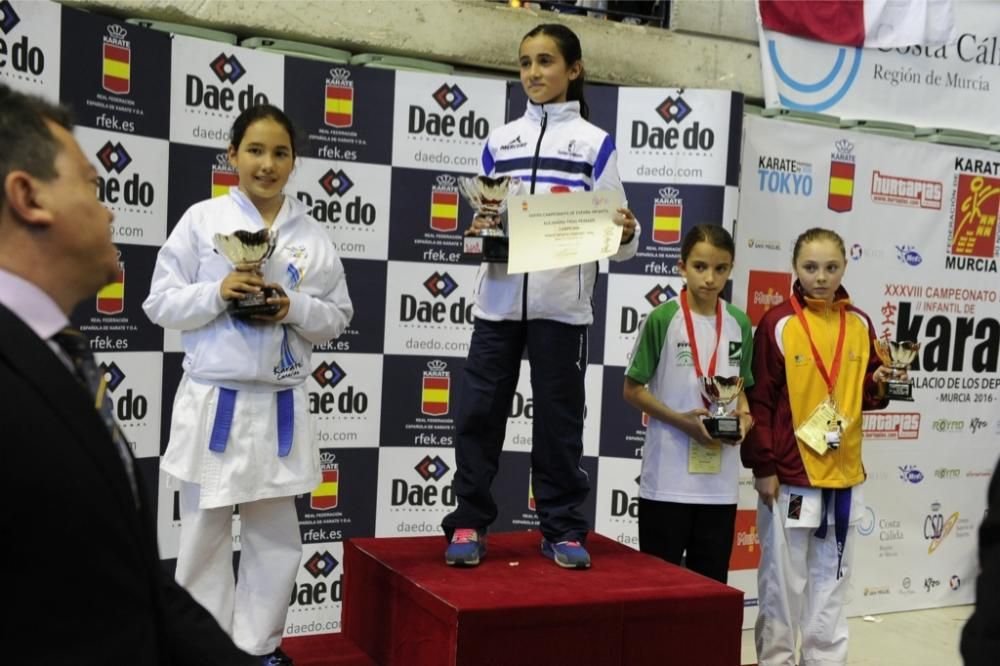 Podium del Campeonato de Kárate