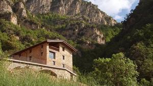 Casa en el bosque de Cercs, en el Berguedà.
