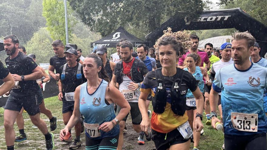 Anxo Cid y Belén Riádigos se llevan el Trail da Carixa