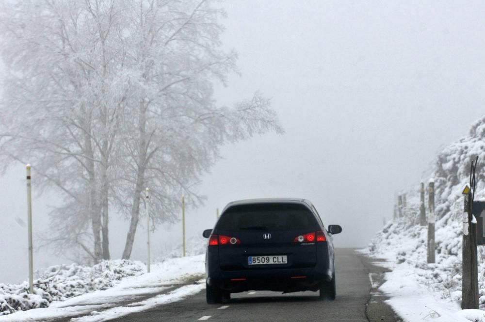 Ola de frío y nieve en Asturias