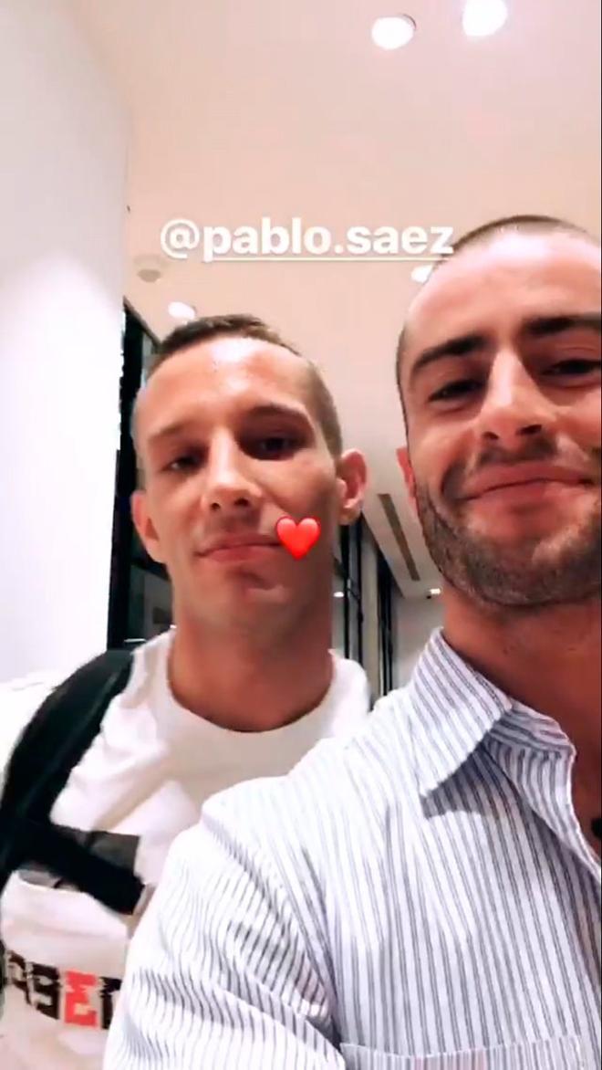 Pelayo Díaz y Pablo Sáez se  graban en Instagram Stories