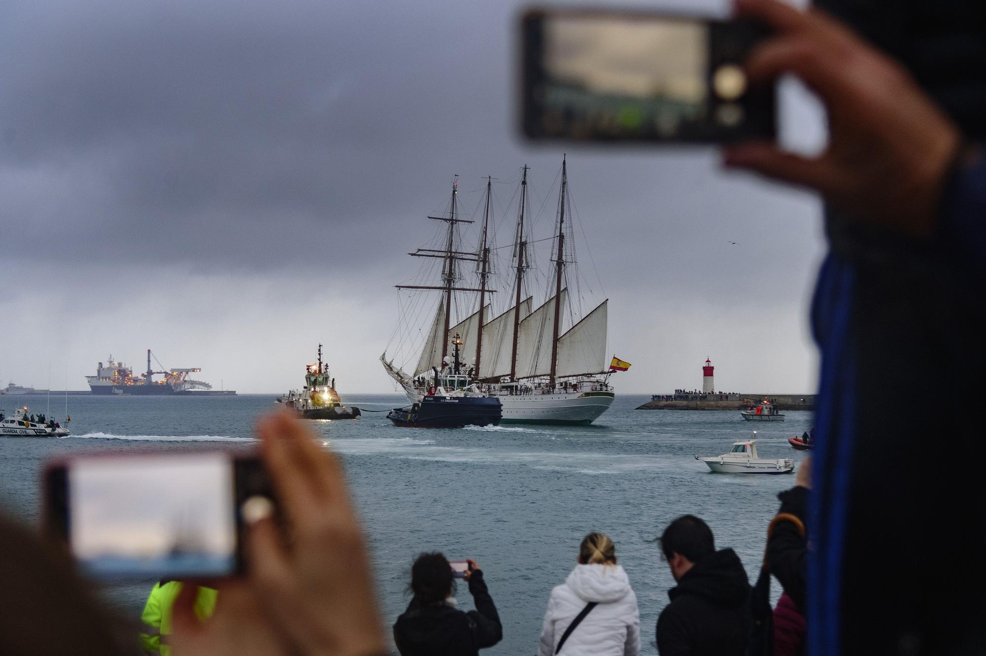 Así ha sido el homenaje a Elcano en Cartagena