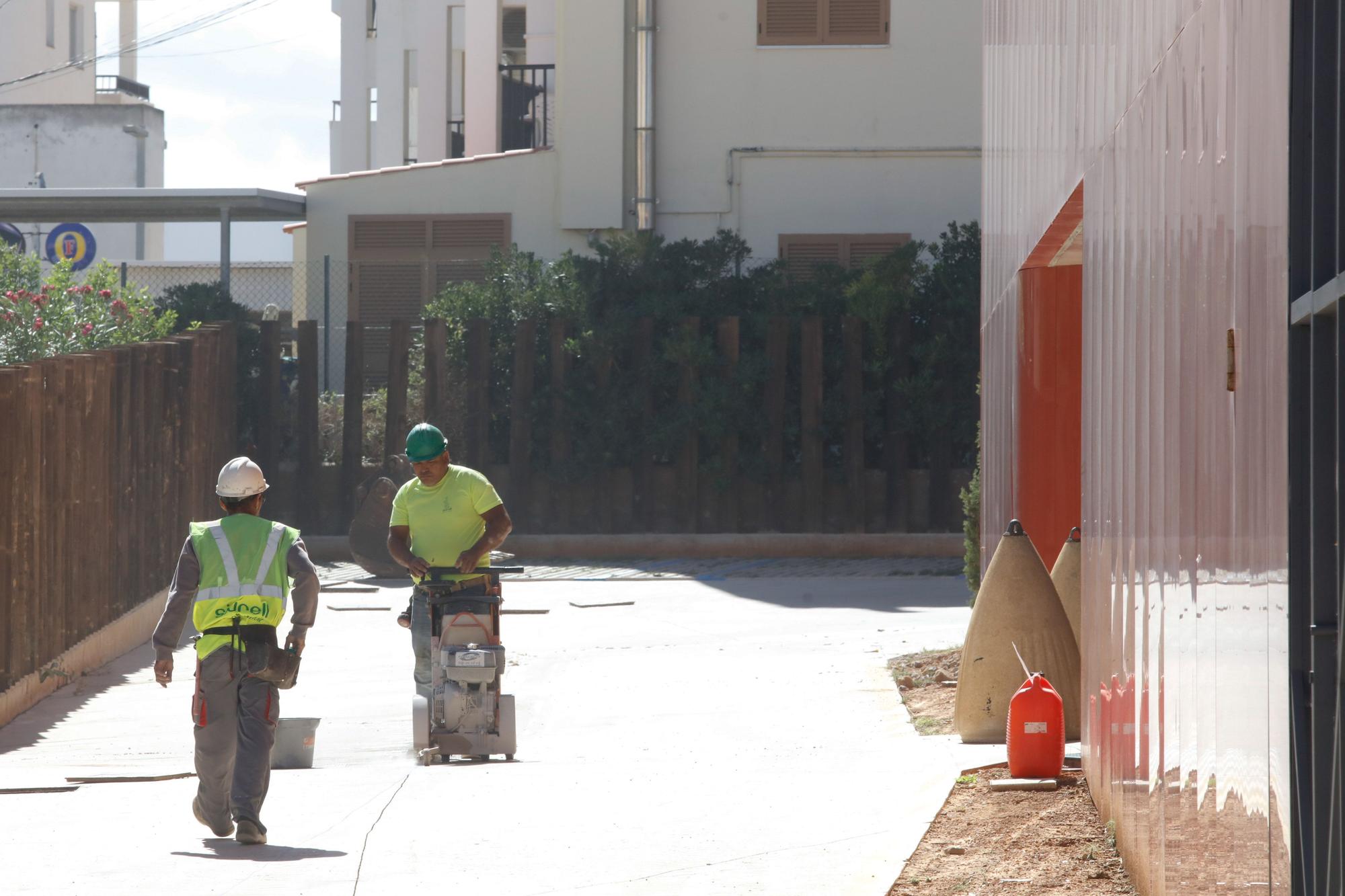 Trabajos en Caló de s'Oli el viernes 30 de septiembre