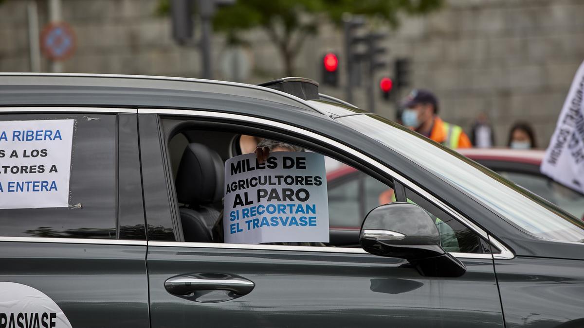 Manifestación de regantes en Madrid