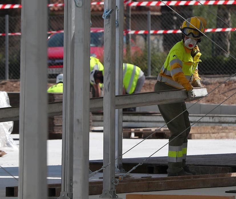 Así avanzan las obras del hospital de campaña