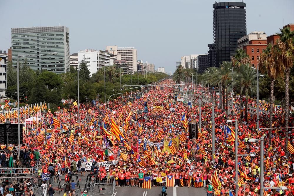 Totes les imatges de la manifestació de la Diada 2018