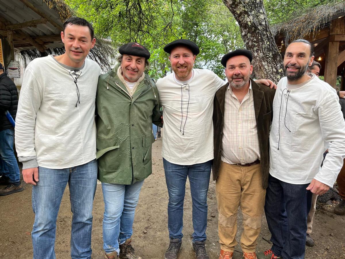 José Portas (segundo por la izquierda), en la fiesta del año pasado