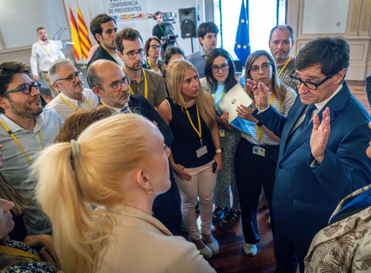 Illa fa un balanç "positiu" de la reunió malgrat la manca d’acords Illa fa un balanç "positiu" de la reunió malgrat la manca d’acords