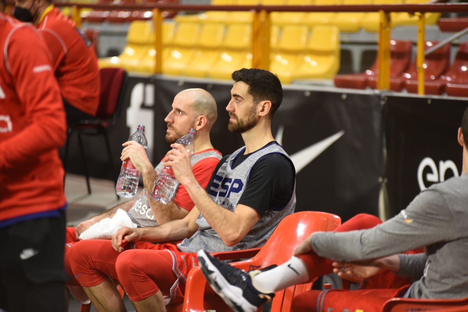 Las imágenes del primer entrenamiento de la selección española de baloncesto en Córdoba