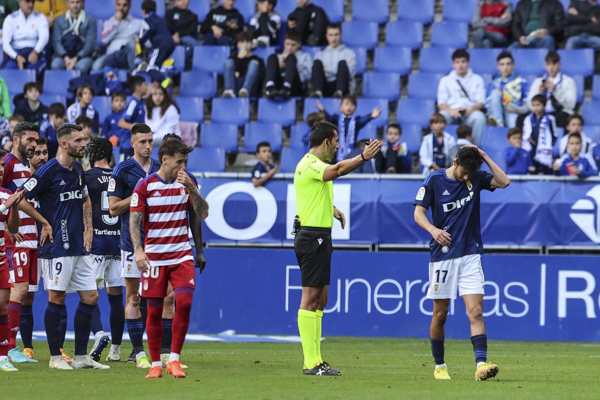 En imágenes: así fue el encuentro entre Real Oviedo y Granada en el Tartiere