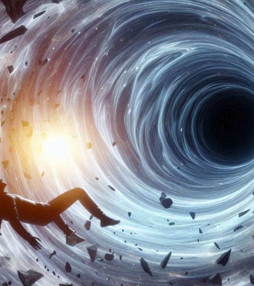 El arte digital nos lleva al interior de un agujero negro