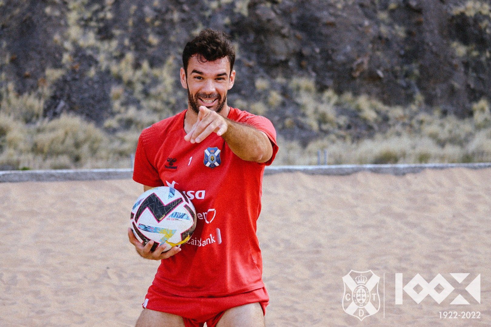 Entrenamiento del CD Tenerife en Las Teresitas