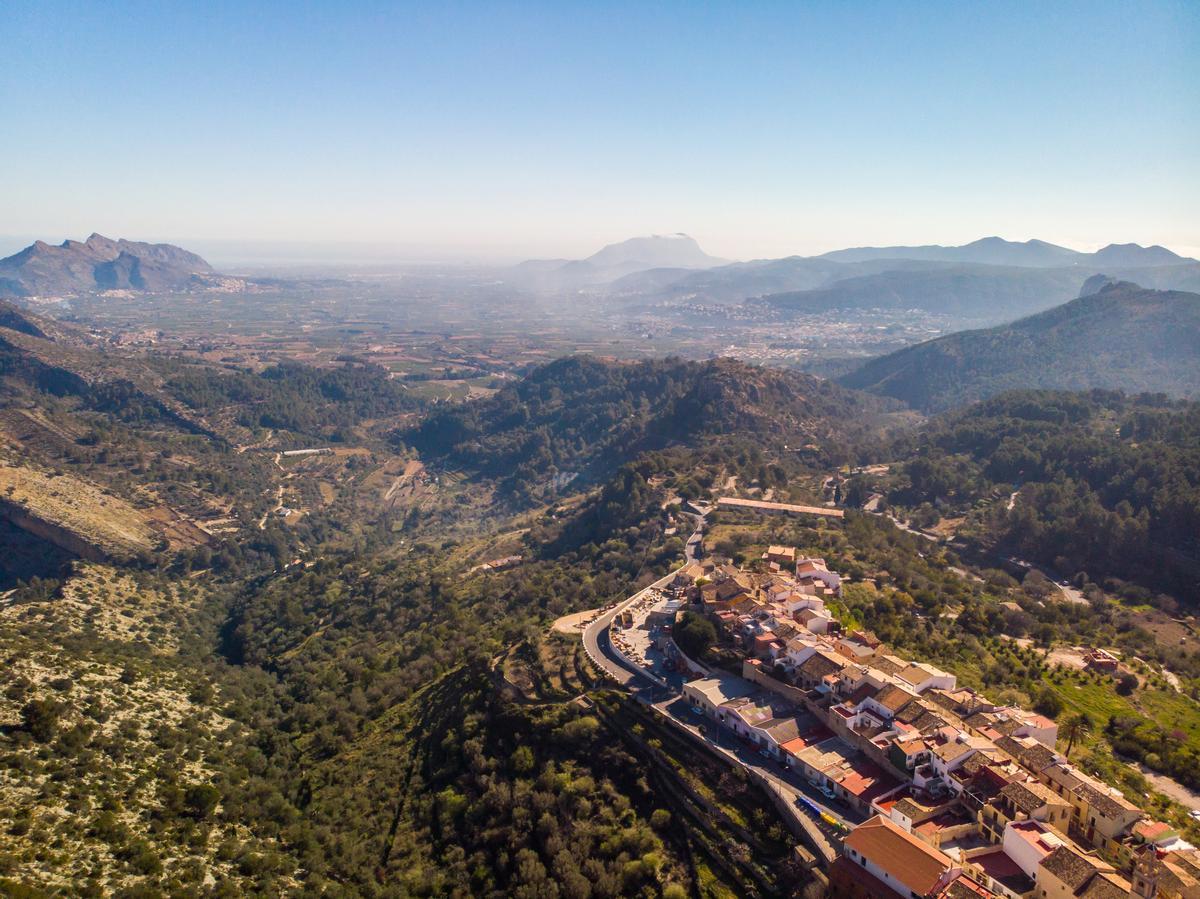 Vista panorámica del Vall de Laguar.