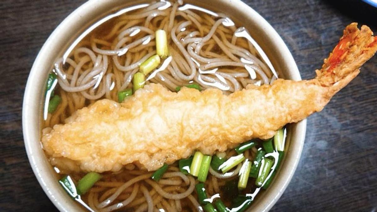 Los fideos 'soba', tradicionales para despedir el año en Japón.