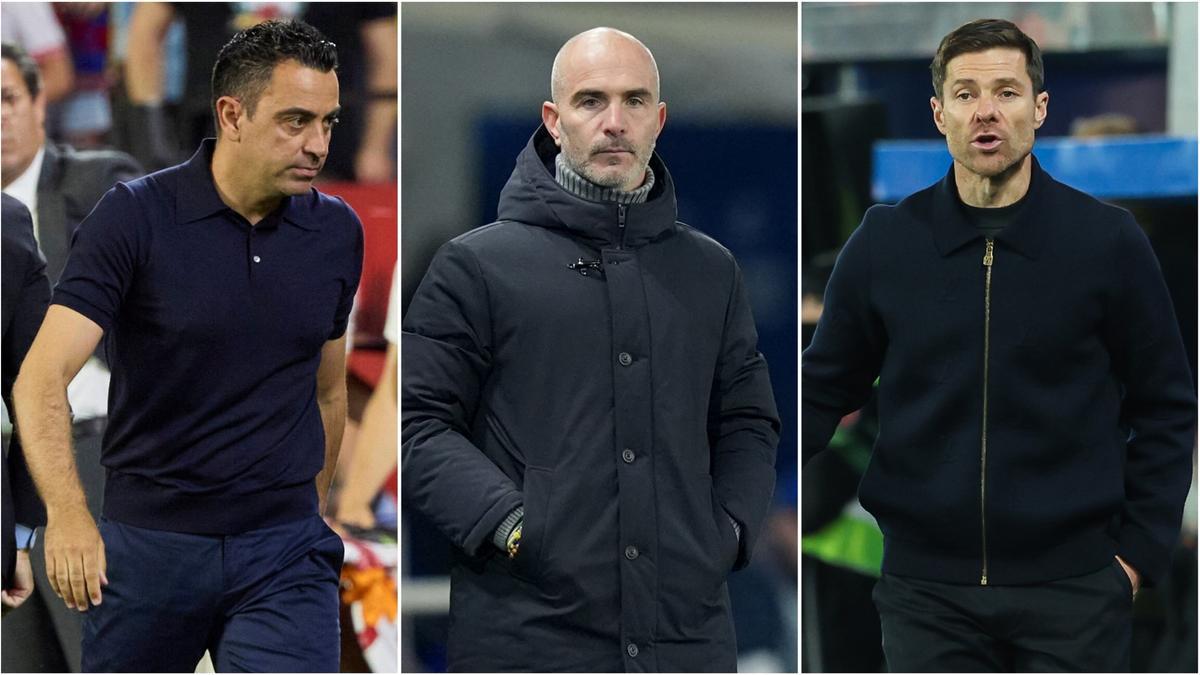 Xavi Hernández, Enzo Maresca y Xabi Alonso