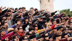 Acto contra la violencia machista en València, el pasado 2019.