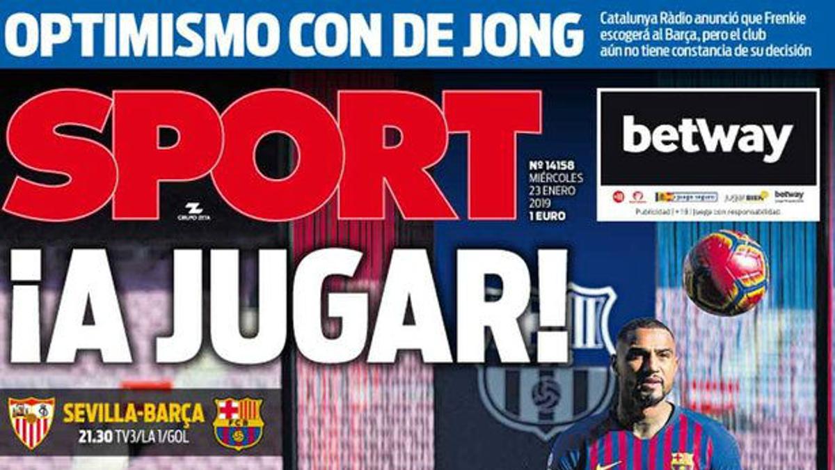 Esta es la portada de SPORT