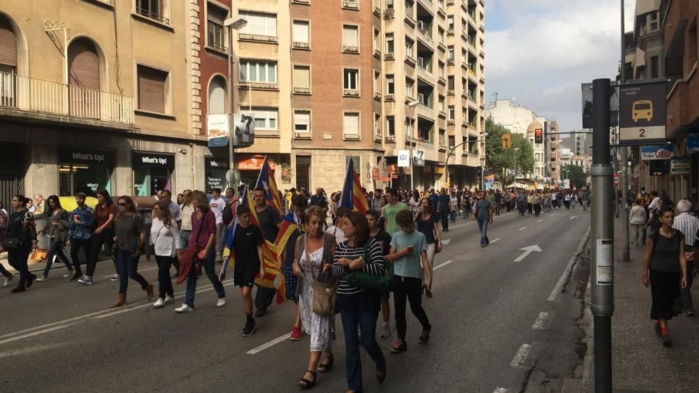 Concentracions a Girona en protesta per la sentència del procés