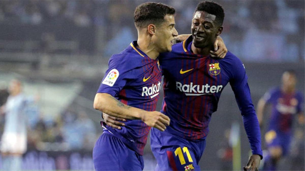 LALIGA | Celta - FC Barcelona (2-2): El gol de Dembélé