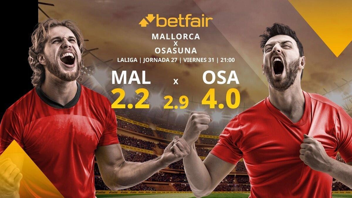 RCD Mallorca vs. CA Osasuna: alineaciones, horario, TV, estadísticas y pronósticos