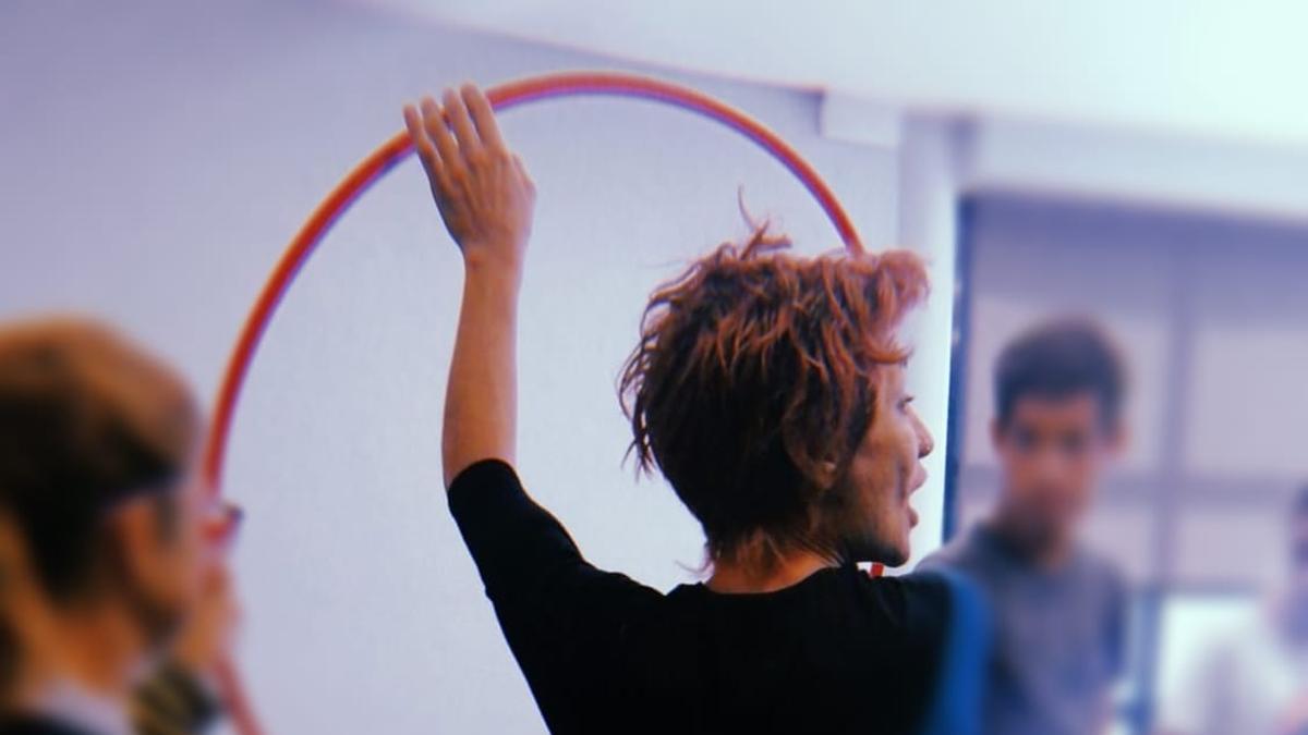 Ilaria Cieri durante una formación.