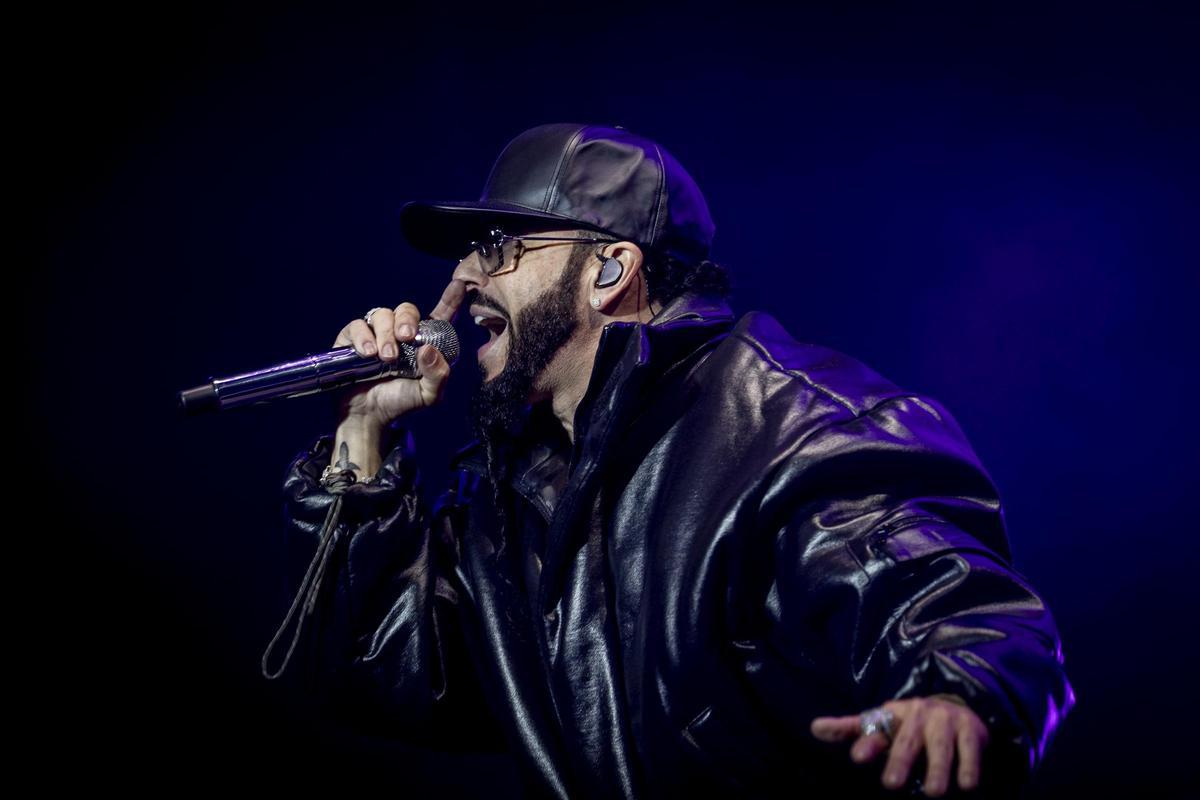 Yandel, en el Movistar Arena de Madrid.