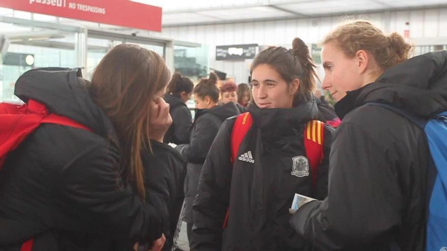 La selección femenina, en Oliva