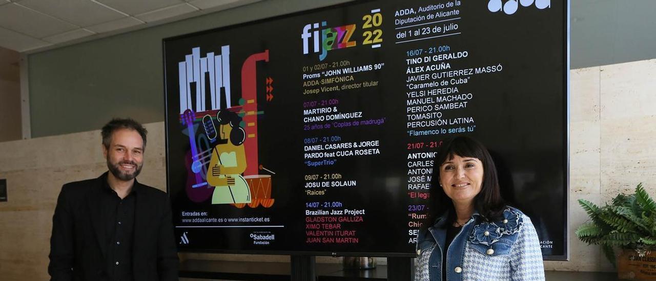 Josep Vicent y Julia Parra, en la presentación de Fijazz